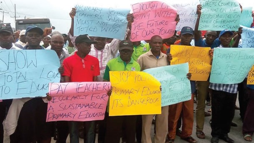 Oyetola’s recruited teachers sacked by Adeleke stage protest