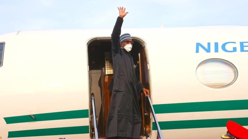 In the midst of hunger, chaos, Buhari flies out again