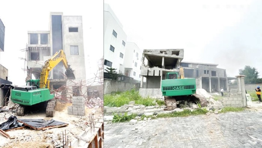 LASG demolishes illegal buildings on Banana Island