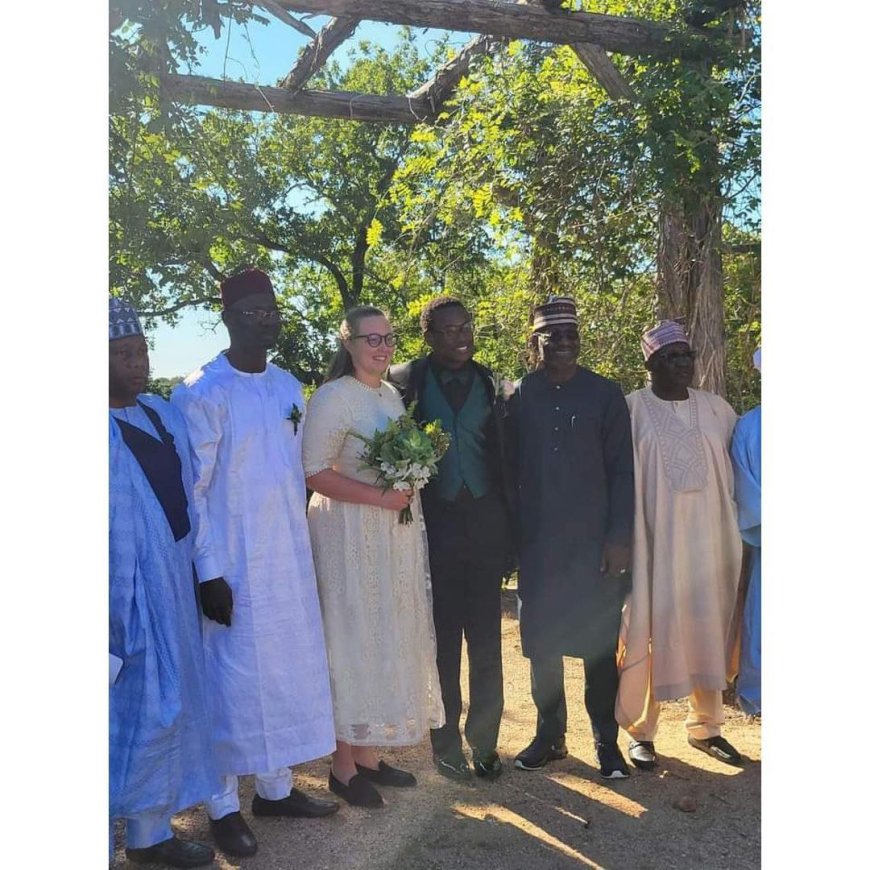 Nasarawa State Gov. Abdullahi Sule’s son, Zakari, ties the knot in the U.S.