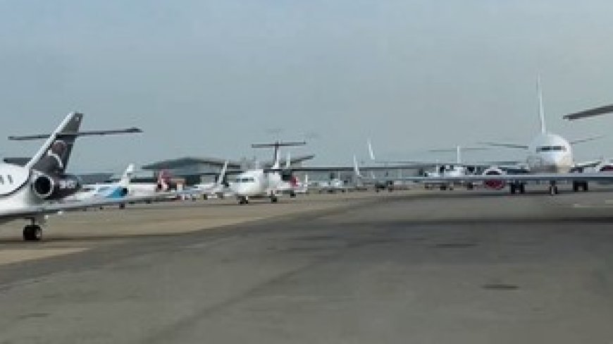 Private Jets Seen On The Abuja International Airport's Tarmac