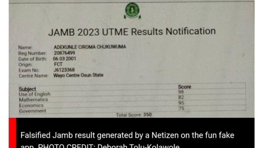 App Used To Create Fake UTME Results Is Identified