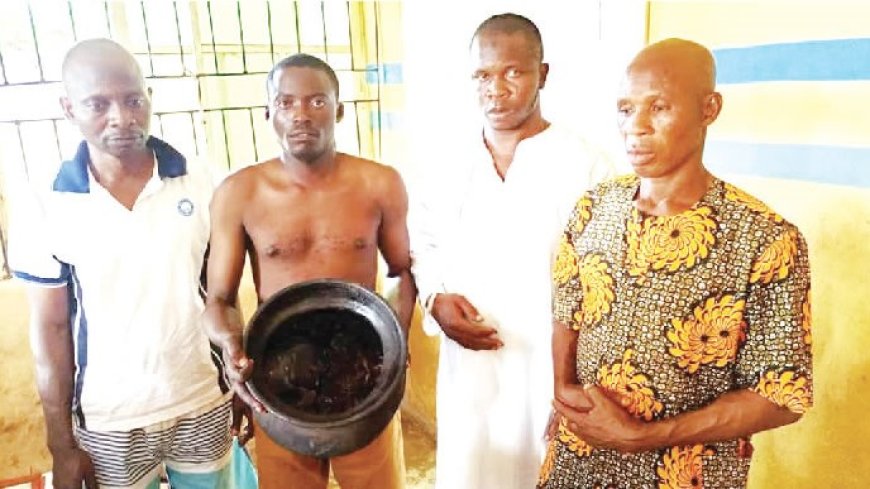 Pastor and three others were found in Ogun with human skulls.